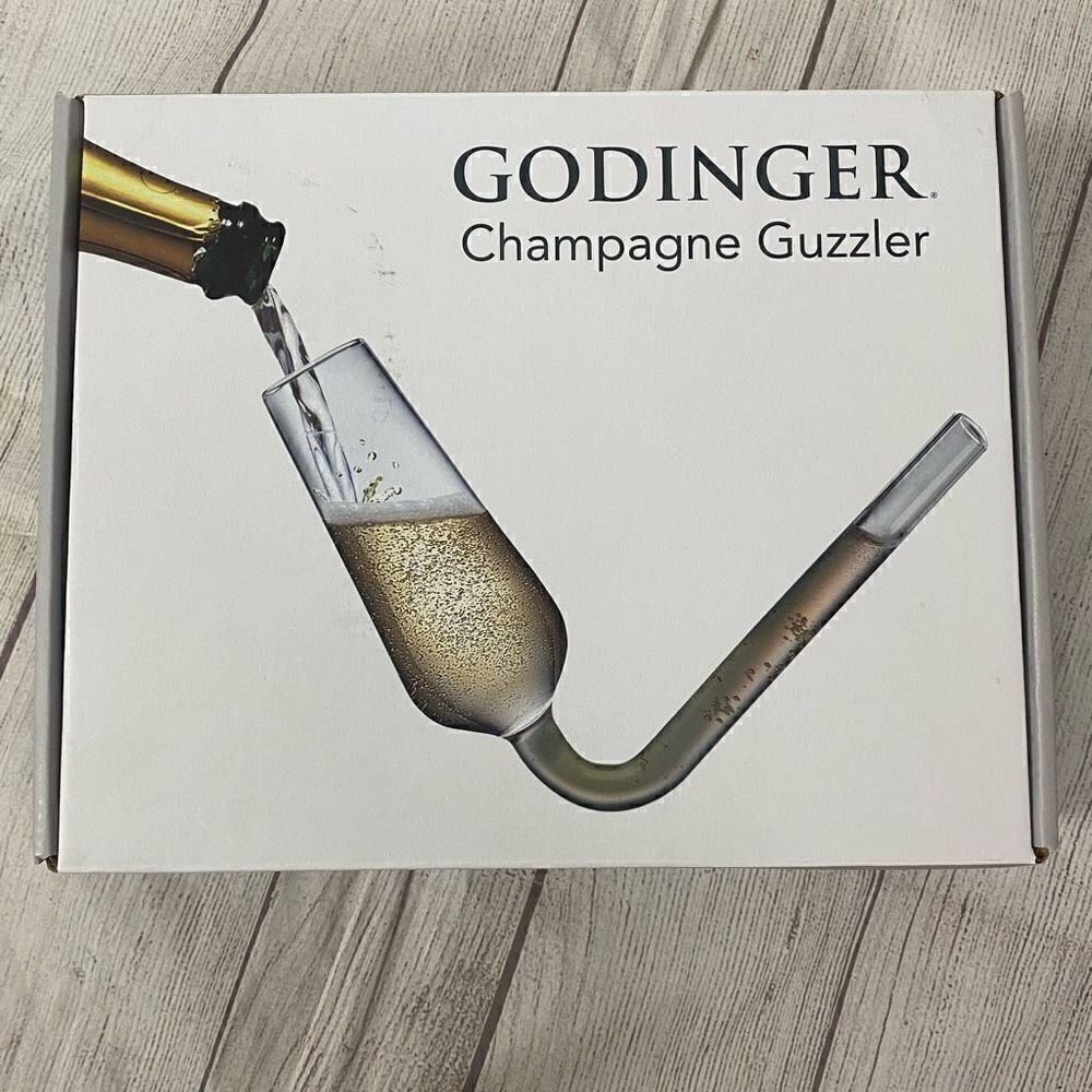 Godinger champagne guzzler set of two brand new in box